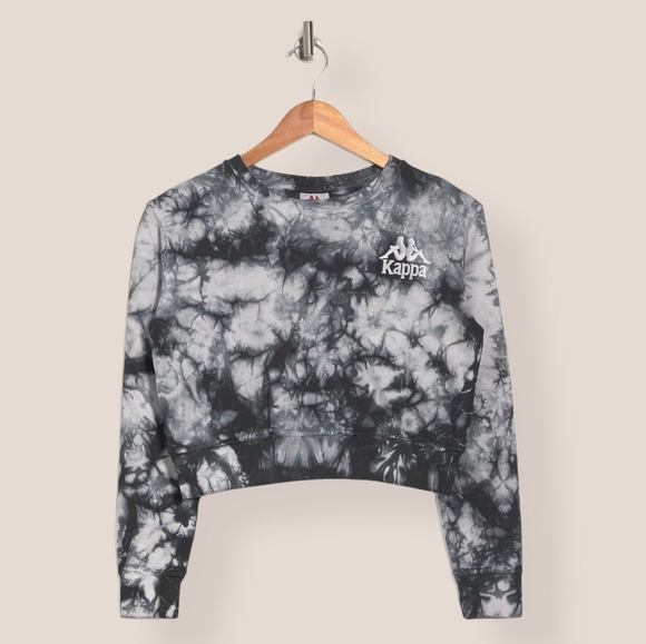 Kappa Sweaters - Kappa Marbled Tie-dye Cropped Sweater